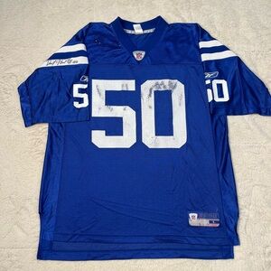 NFL Reebok Indianapolis Colts David Thornton Autographed Signed Jersey Mens L